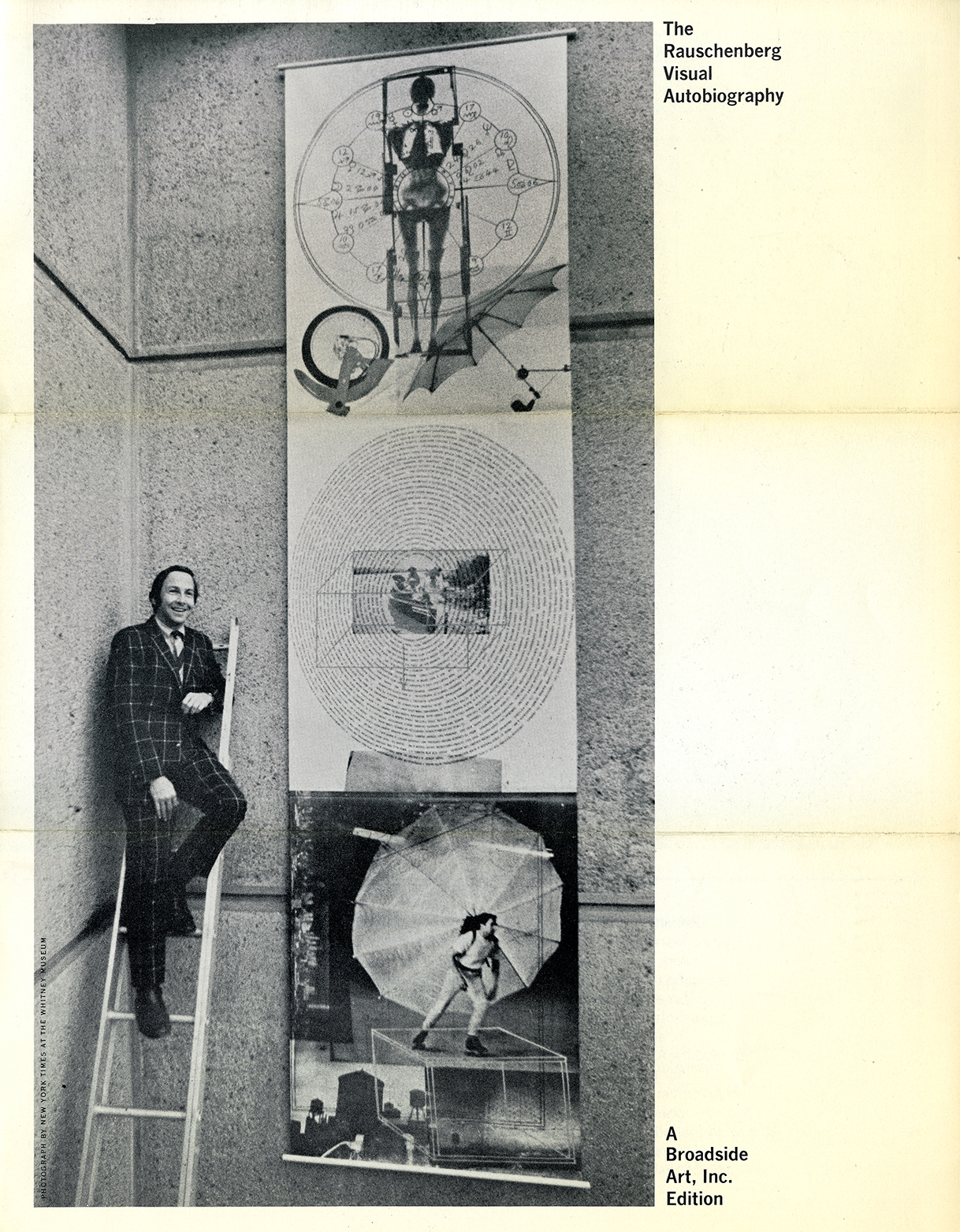 Brochure advertising Rauschenberg's Autobiography print.